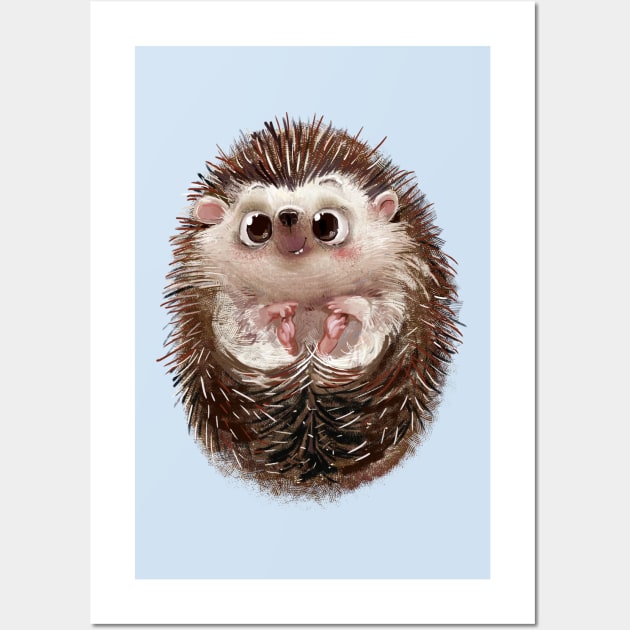 Adorable Hedgehog 1 Wall Art by EveFarb